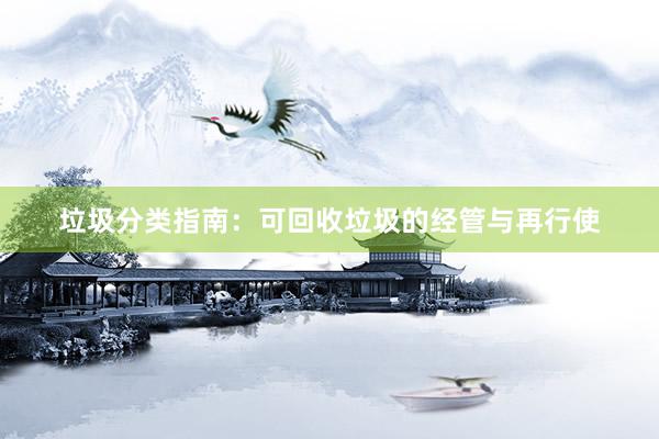 垃圾分类指南：可回收垃圾的经管与再行使